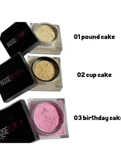 Rose Berry Easy Bare Loose Baking & Setting Powder - 01 POUND CAKE