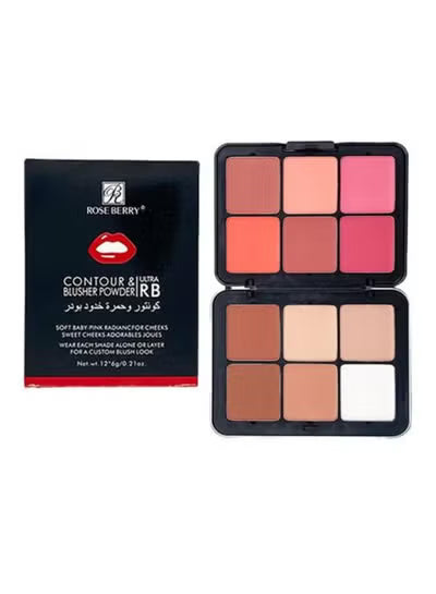 Rose Berry Multicolour Concealer & Blusher Cream Palette
