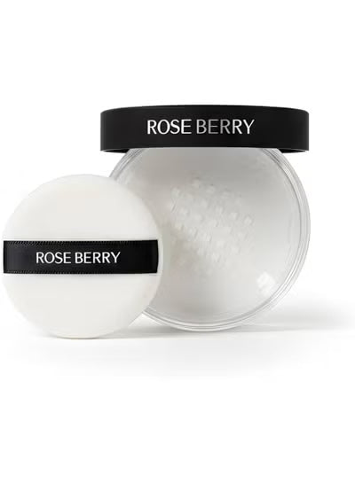 Rose Berry Translucent Loose Setting Powder with Puff - 03 - 29 g