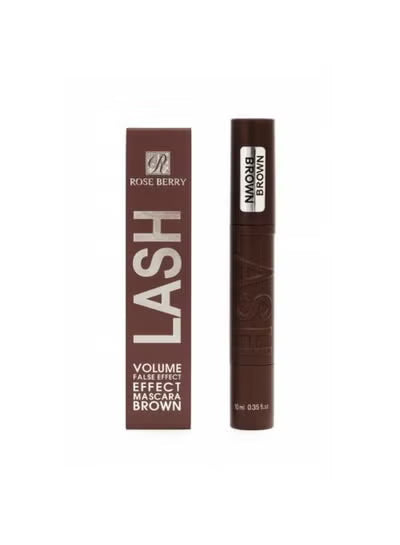Rose Berry Lash Volume False Effect Mascara - Brown