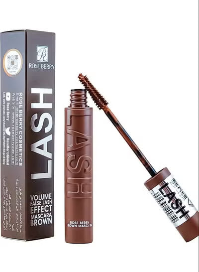 Rose Berry Lash Volume False Effect Mascara - Brown