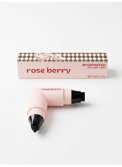 Rose Berry Dual-Ended Eyeliner Stamp & Liquid Pen - Intense Black
