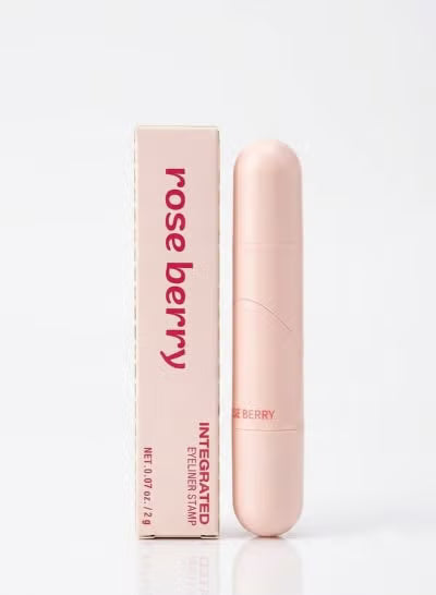 Rose Berry Dual-Ended Eyeliner Stamp & Liquid Pen - Intense Black