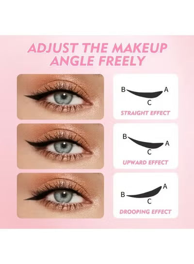 Rose Berry Dual-Ended Eyeliner Stamp & Liquid Pen - Intense Black