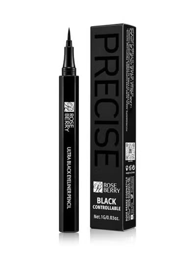 Rose Berry Precise Ultra Black Matte Eyeliner Pen - Ultra Black - 1 g